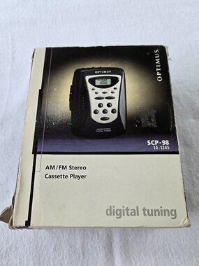 Optimus SCP-98 Vintage AM FM Stereo Cassette Player NIB